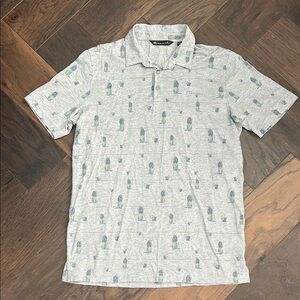 Travis Mathew Golf Pineapple Polo size Medium